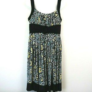 Jones New York Womens Dress Sleeveless Black White